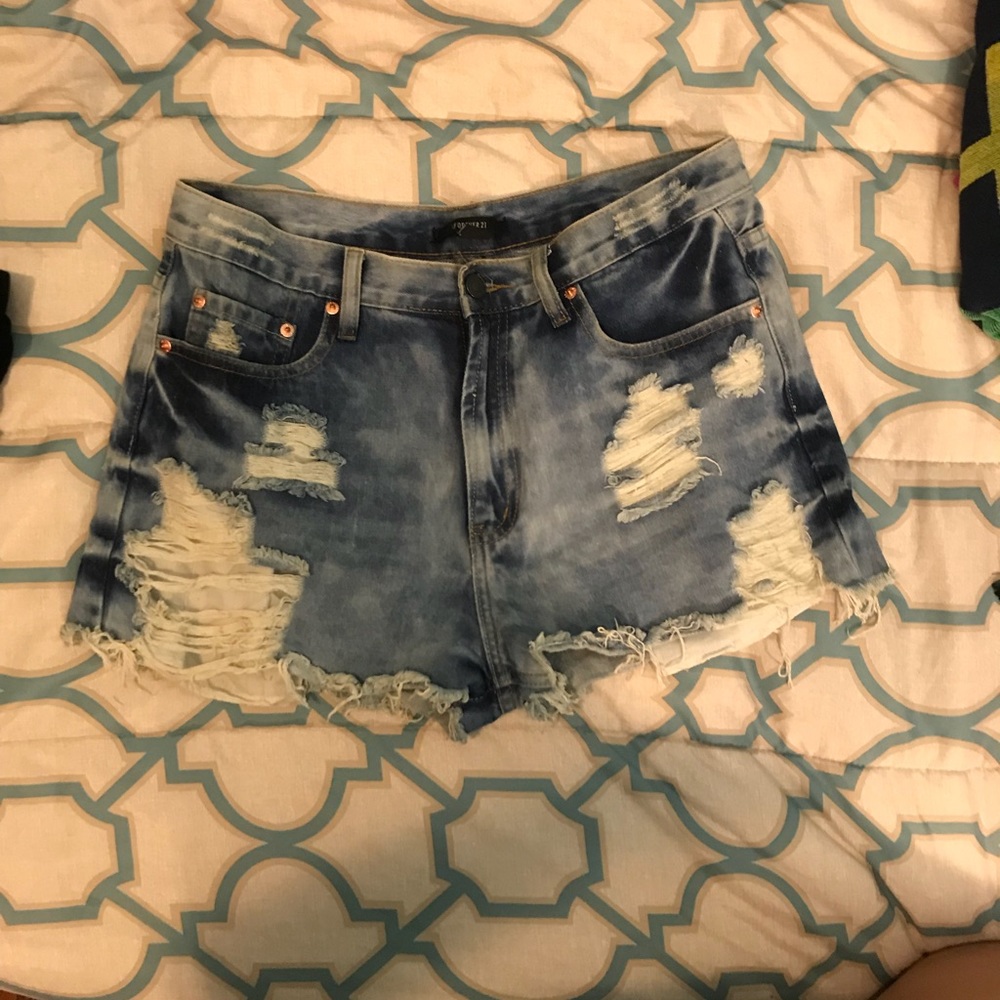 Denim shorts
